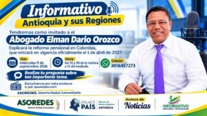 Informativo Antioquia y sus Regiones, programa institucional de&hellip;