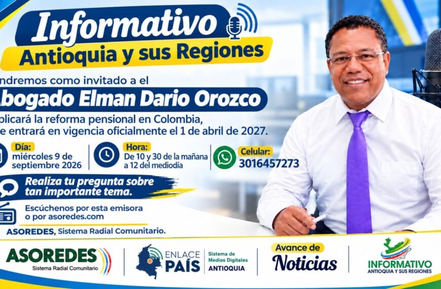 Informativo Antioquia y sus Regiones, programa institucional de ASOREDES